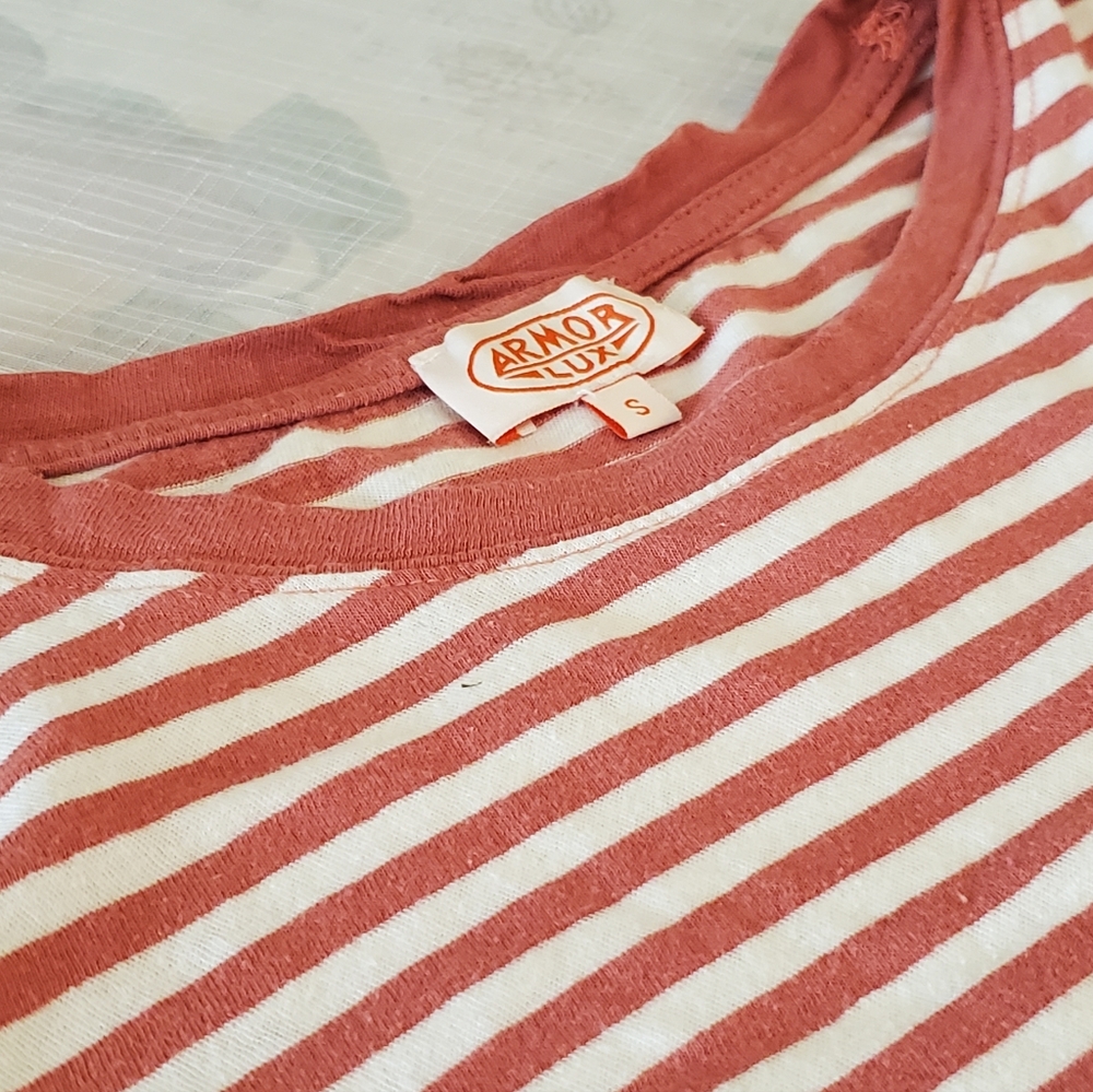 Armor Lux Cotton Linen Tshirt Small